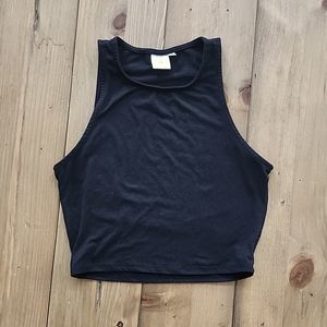 Live In The Moment Black Crop Top